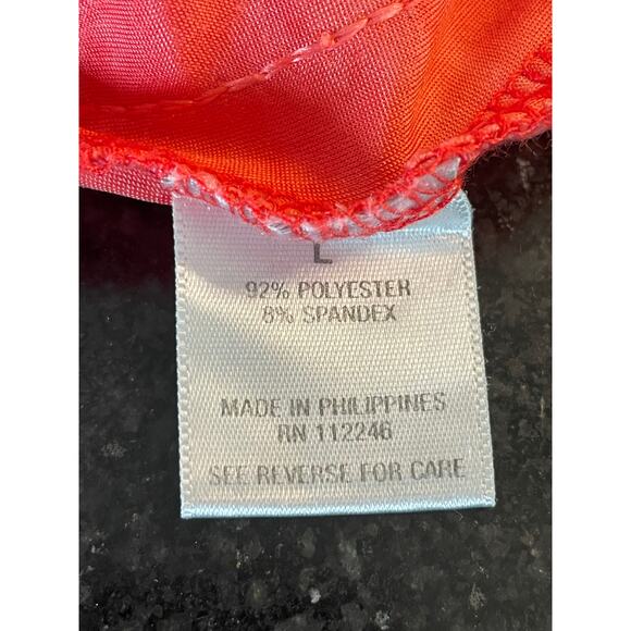Dress Barn ladies blouse Lg, coral colored with sequin detail - Picture 8 of 10